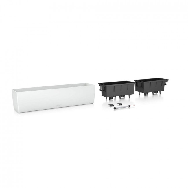 Кашпо Lechuza Balconera Color 80 (бирюзовый) с автополивом