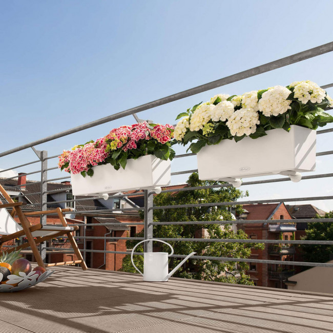 Кашпо Lechuza Balconera Color 80 (бирюзовый) с автополивом
