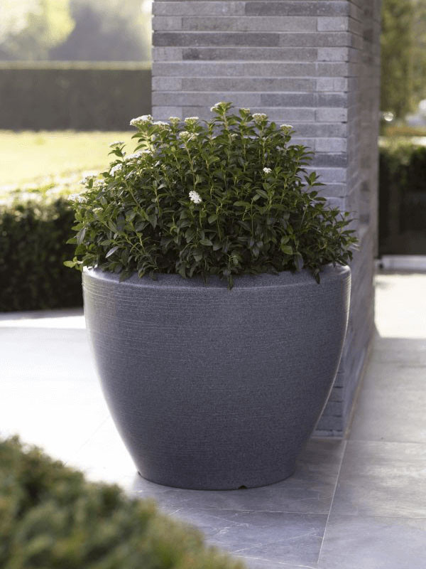 Кашпо Capi arc granite planter ball anthracite Кашпо Capi arc granite planter ball anthracite