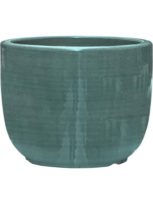 Кашпо Plain striped couple aqua