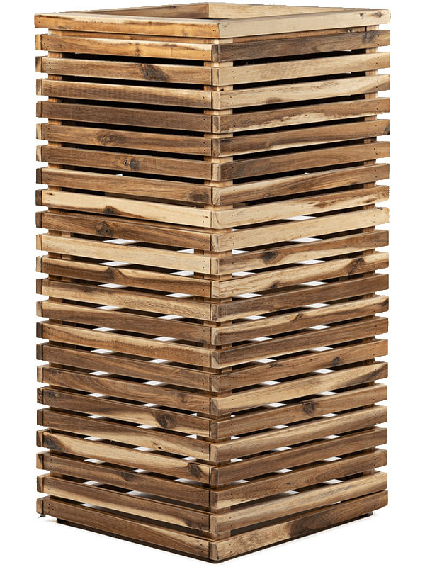 Кашпо Marrone orizzontale (with liner) high cube naturel