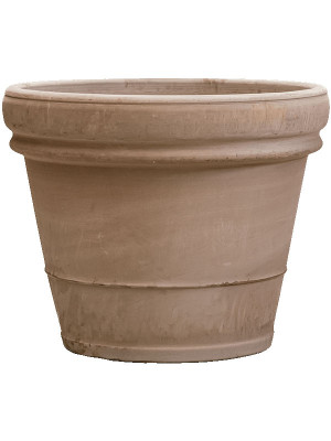 Кашпо Terra cotta doppio bordo grey