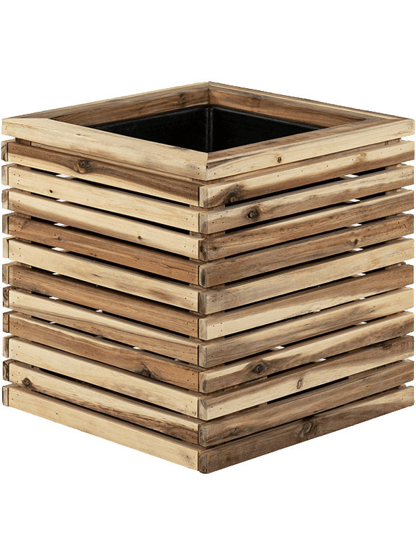 Кашпо Marrone orizzontale (with liner) cube naturel Кашпо Marrone orizzontale (with liner) cube naturel
