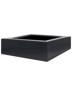 Кашпо Polycube anthracite square