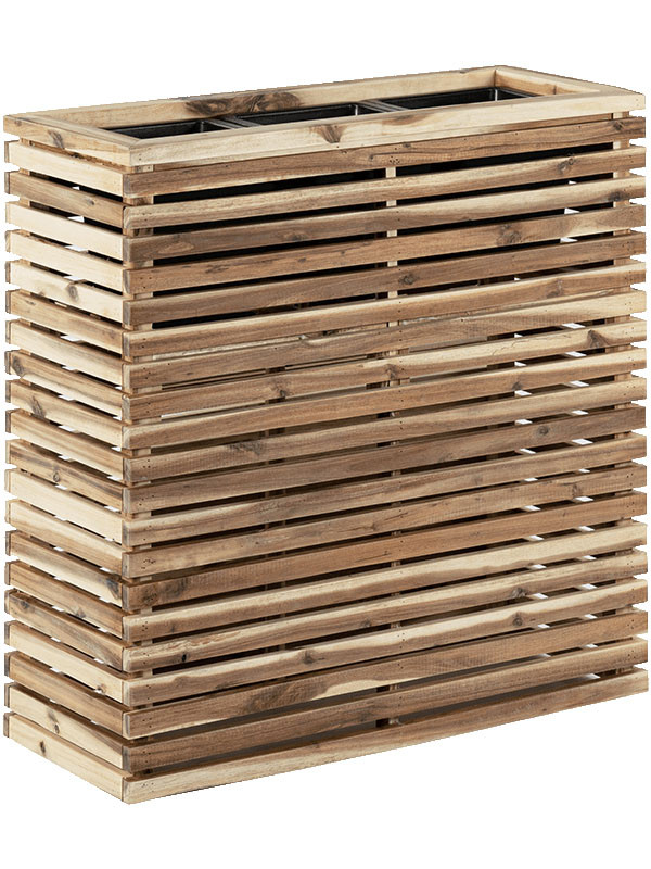 Кашпо Marrone orizzontale (with liner) divider naturel