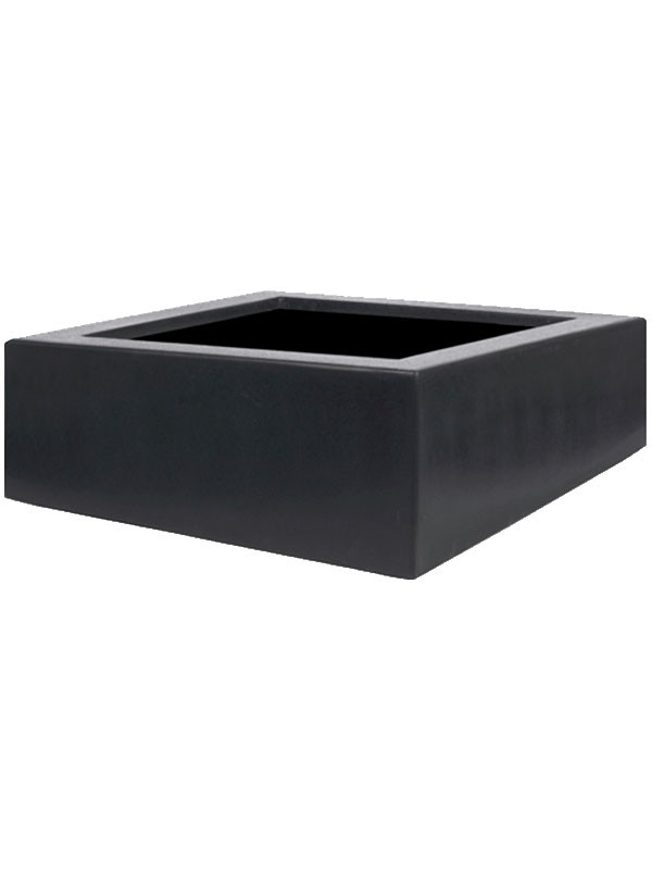 Кашпо Polycube anthracite square