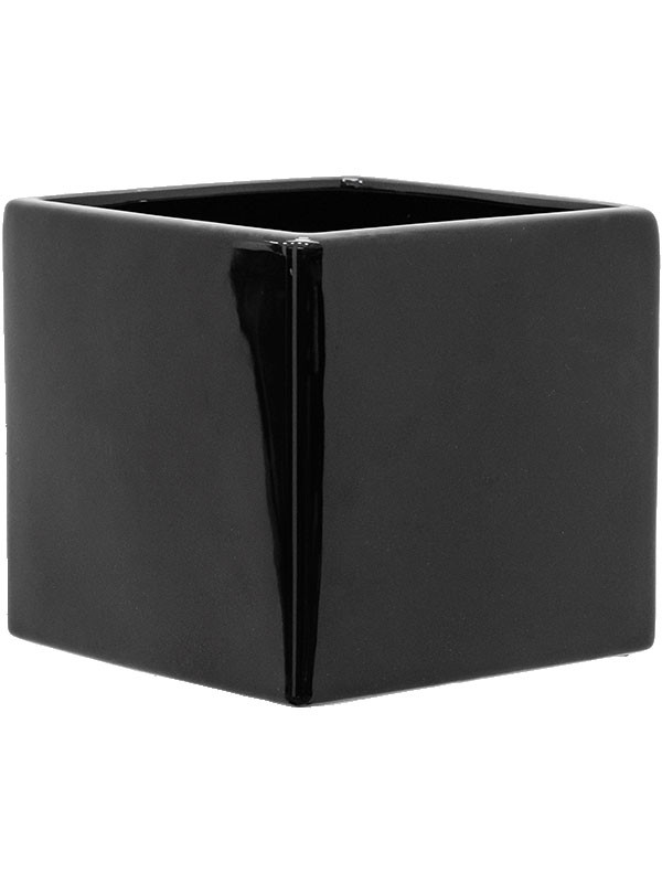 Кашпо Basic square minipot black