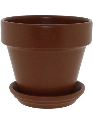 Кашпо Urbann pot & saucer matt terra