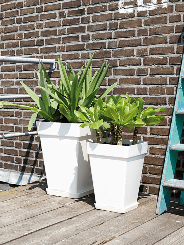 Кашпо Loft urban square high white