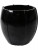Кашпо Moda emperor black shiny