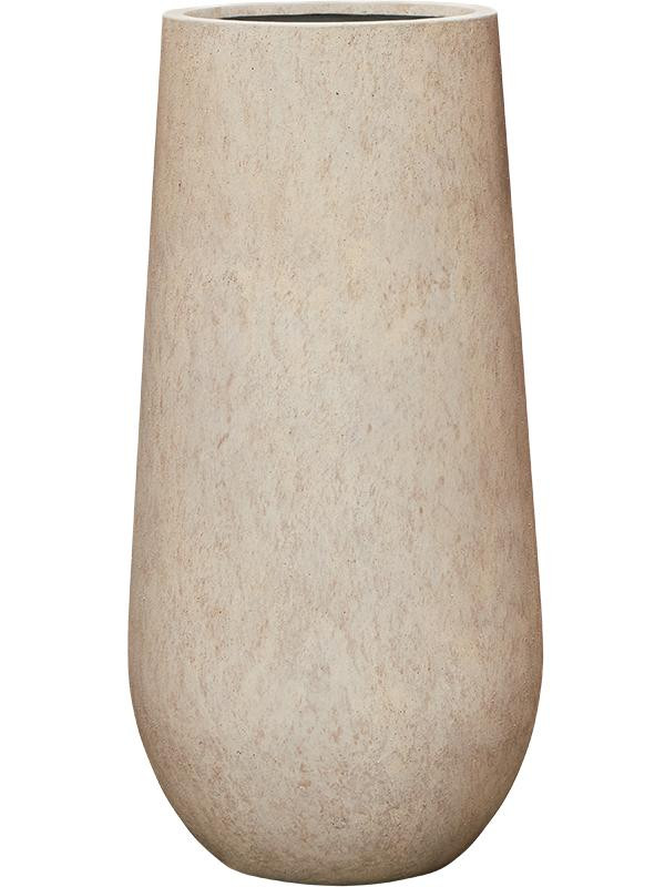 Кашпо Mineral nax m travertine beige