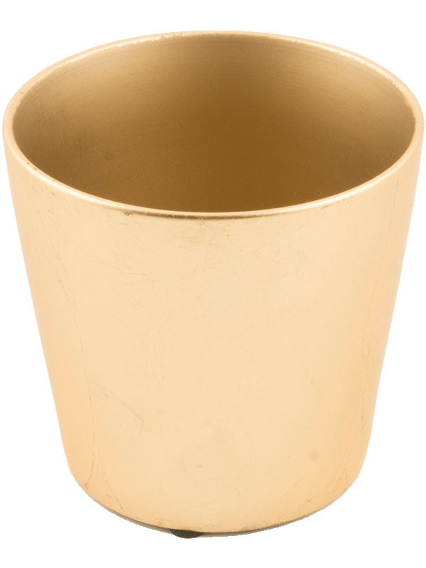 Кашпо Basic round minipot gold