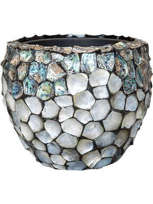 Кашпо Baq oceana pearl abalone couple blue (with liner)