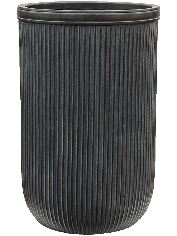 Кашпо Baq vertical rib cylinder anthracite