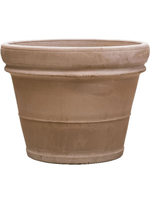 Кашпо Terra cotta doppio bordo grey