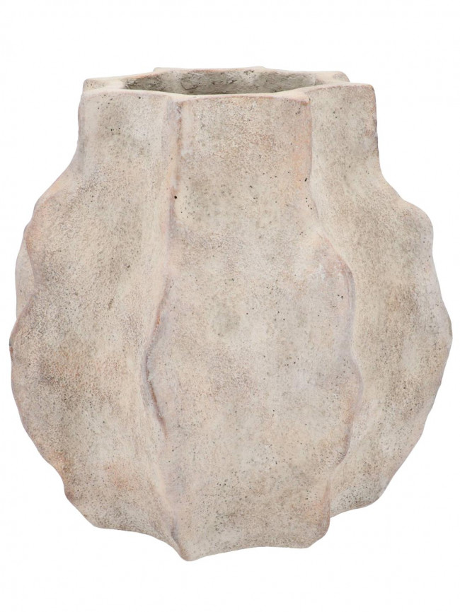 Ваза Alaska pot with neck wavy sand