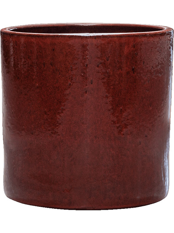 Кашпо Cylinder pot deep red